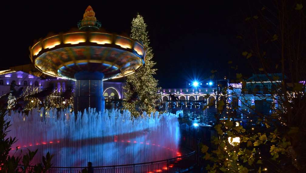 Phantasialand weihnachtlich beleuchtet