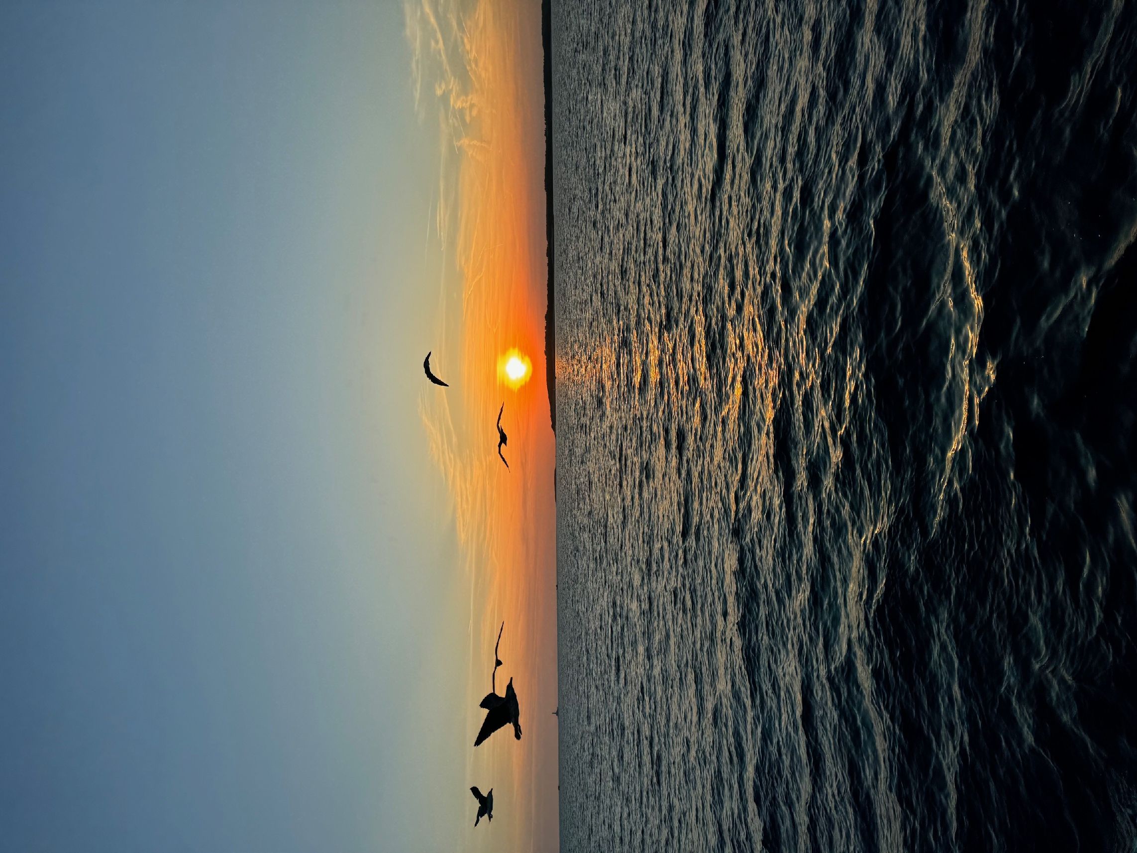 Sonnenuntergang im Meer