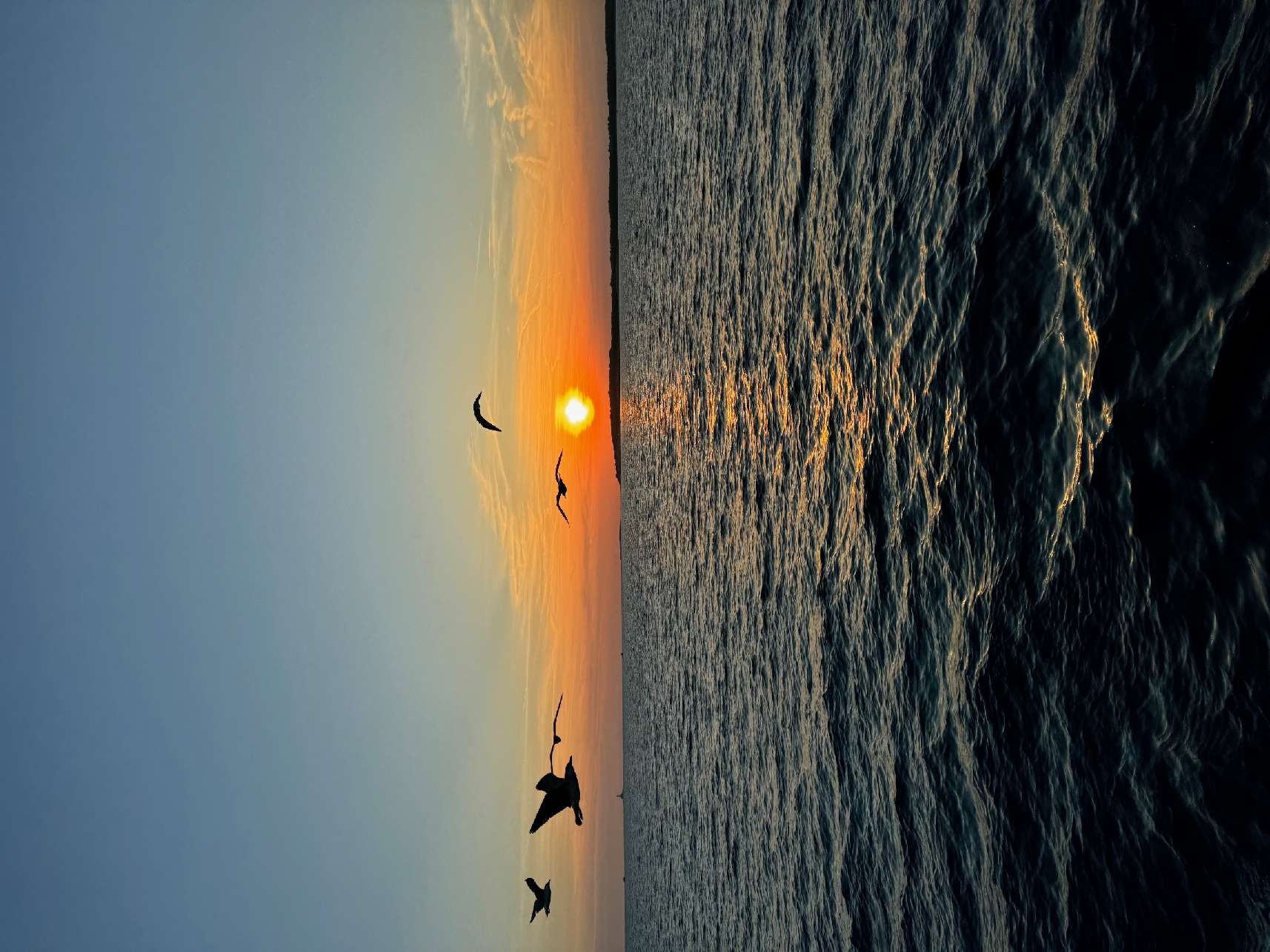 Sonnenuntergang im Meer